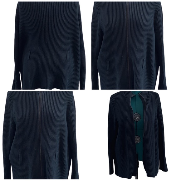 Vintage, Talbots, Zipper, ribbed sweater - Picture 2 of 3